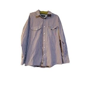 Ariat Pro Series Shirt Mens XL Purple Pink Plaid Pearl Snap Rodeo Long Sleeve‎
